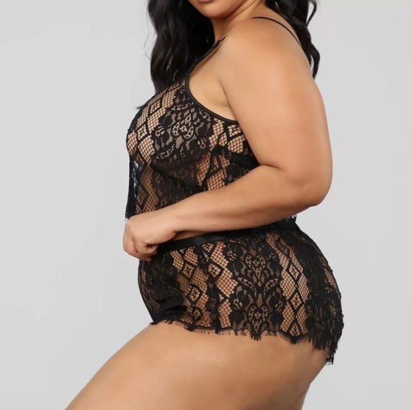 Black Curvy Set